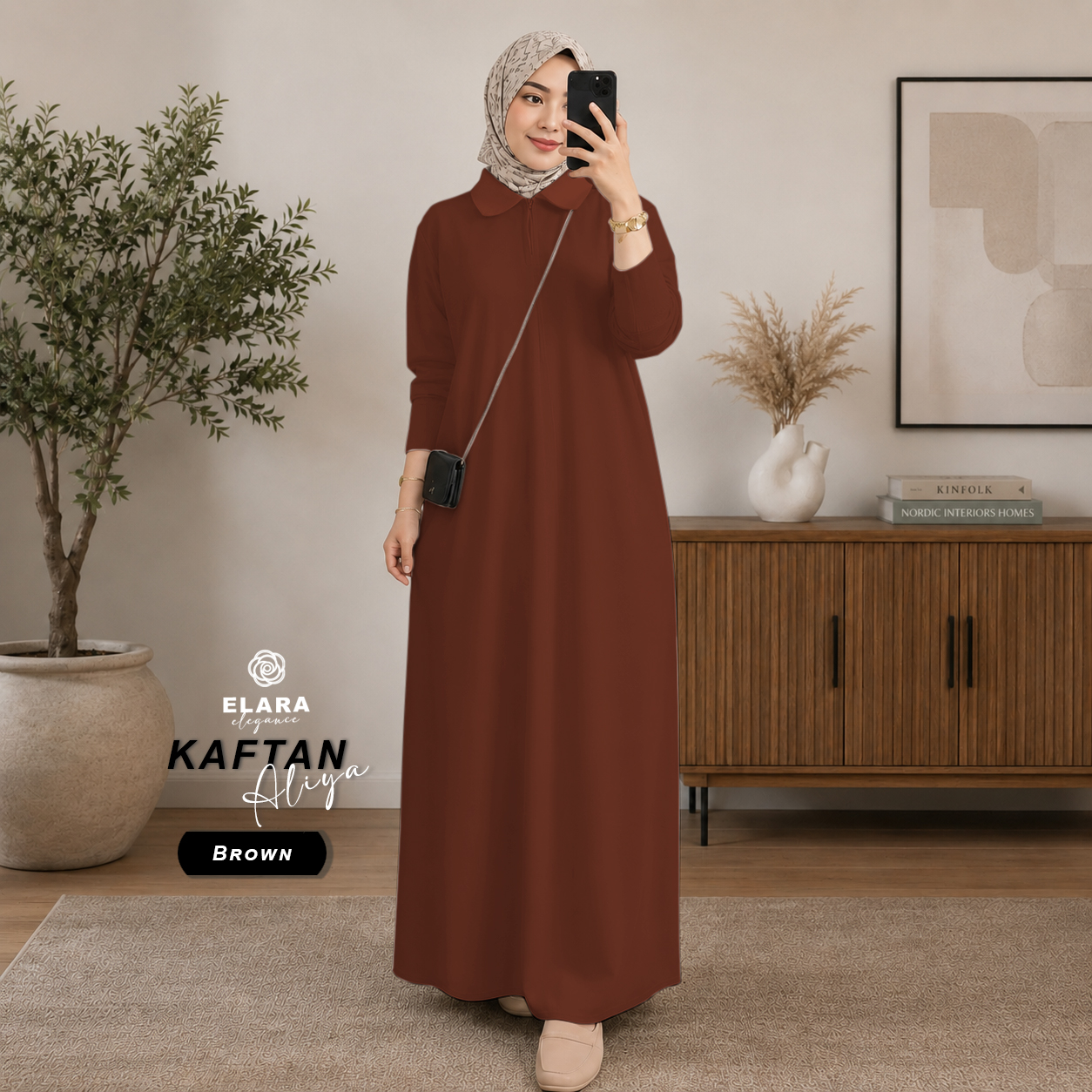 Kaftan Aliya Brown