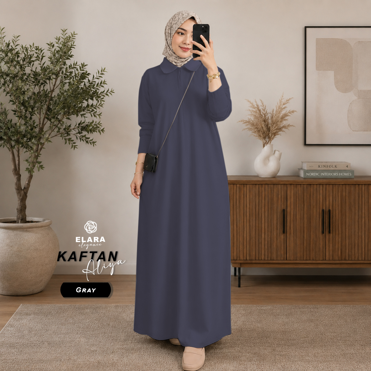 Kaftan Aliya Gray