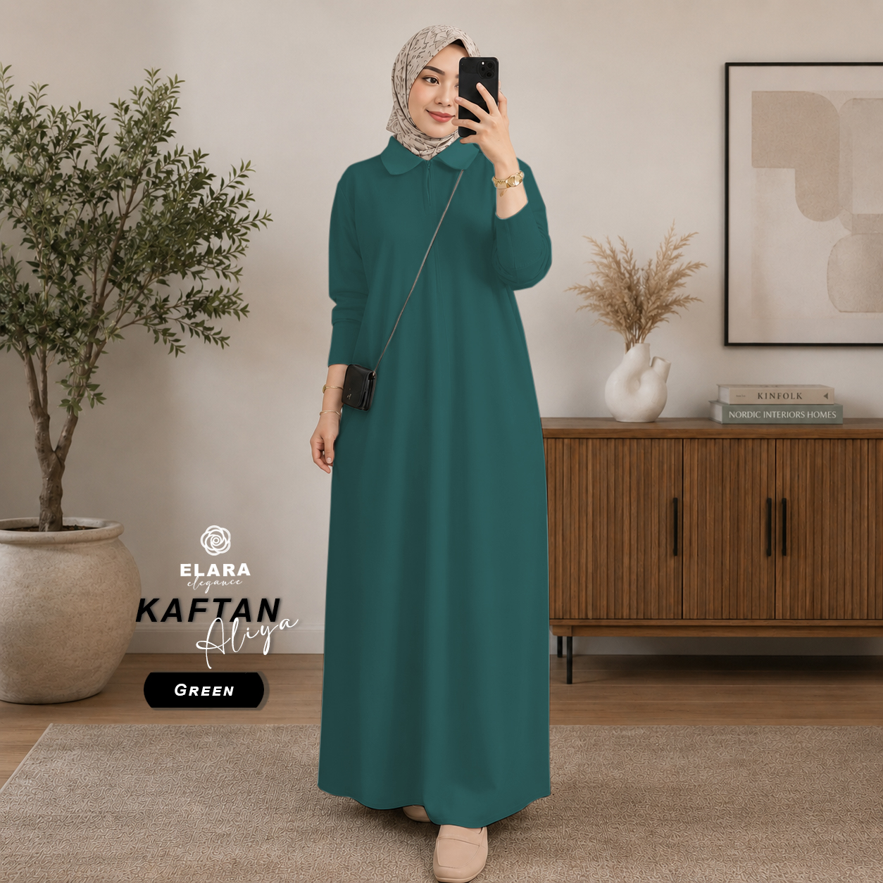 Kaftan Aliya Green