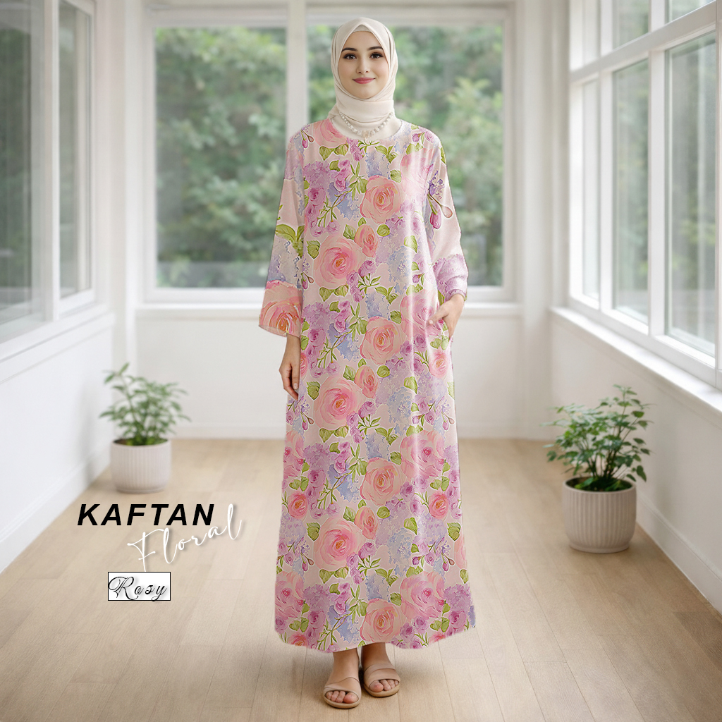 Kaftan Floral Rosy