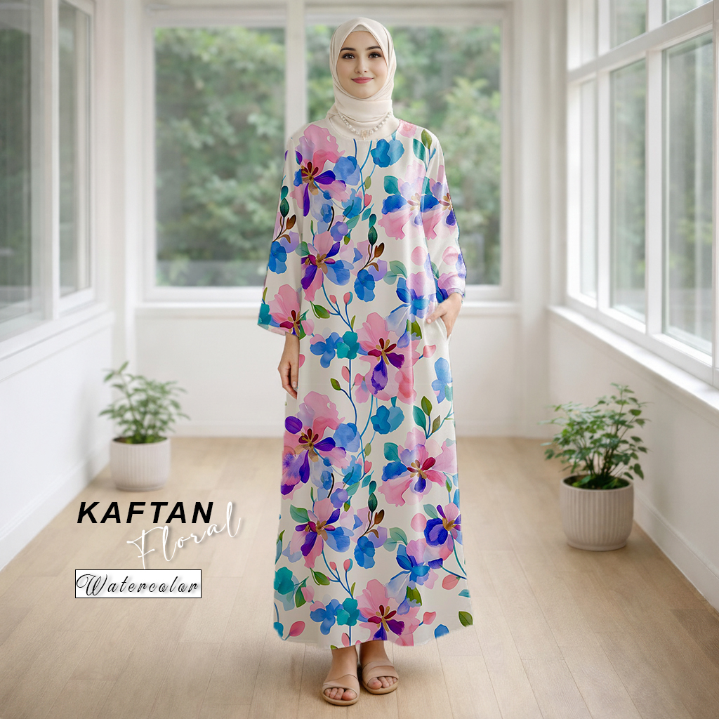 Kaftan Floral Watercolor