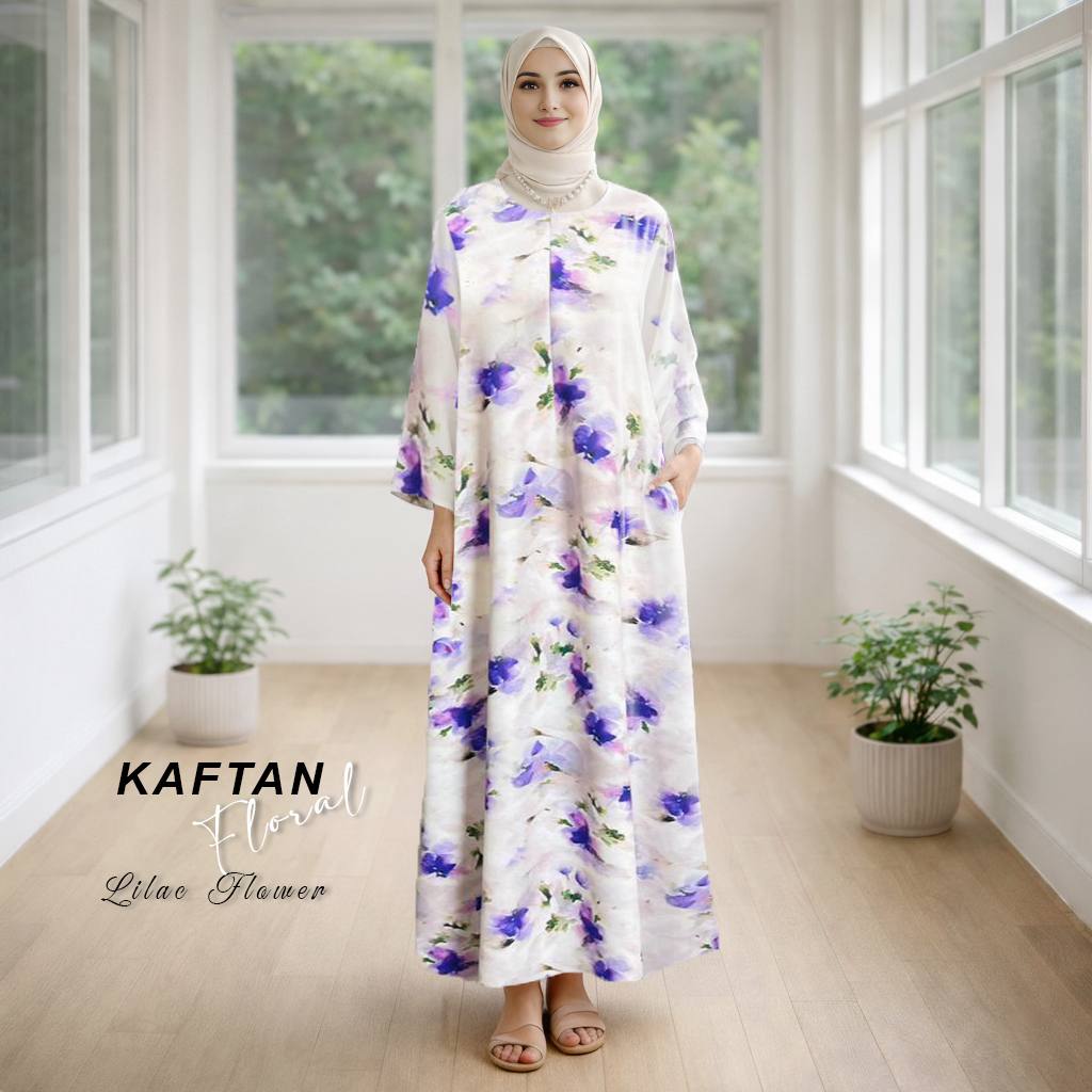Kaftan Floral Lilac Flower