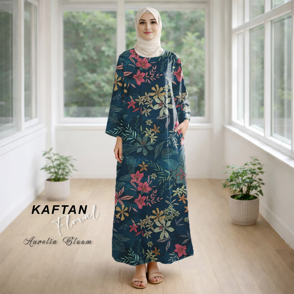 Kaftan Floral Aurelia Bloom