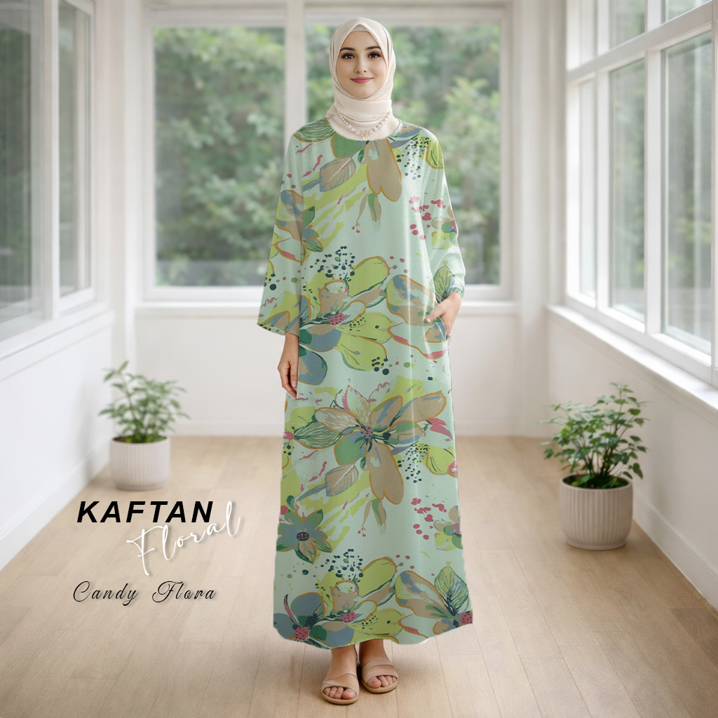 Kaftan Floral Candy Flora