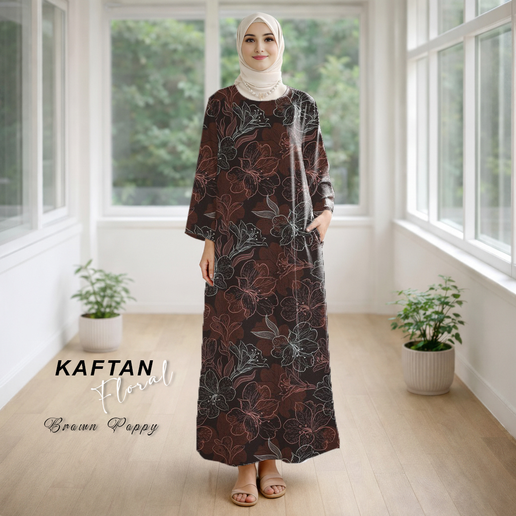 Kaftan Floral Brown Puppy