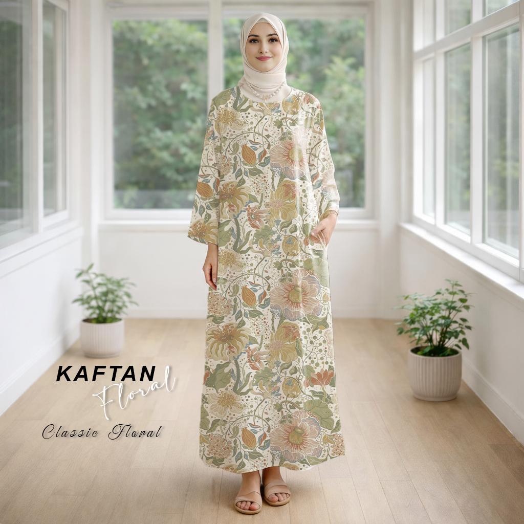Kaftan Floral Classic Floral